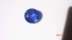 Natural Round Blue Sapphire 6.55ct (Unheated)