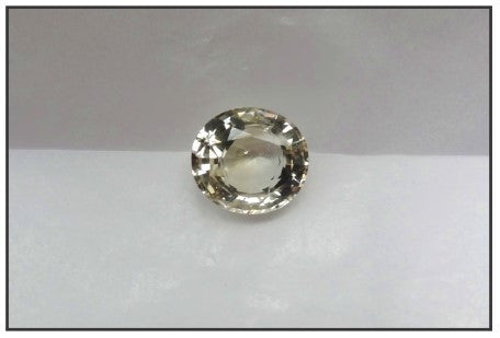Natural Yellow Oval Sapphire 7.02ct (Unheated)