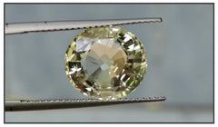 Natural Yellow Oval Sapphire 7.02ct (Unheated)